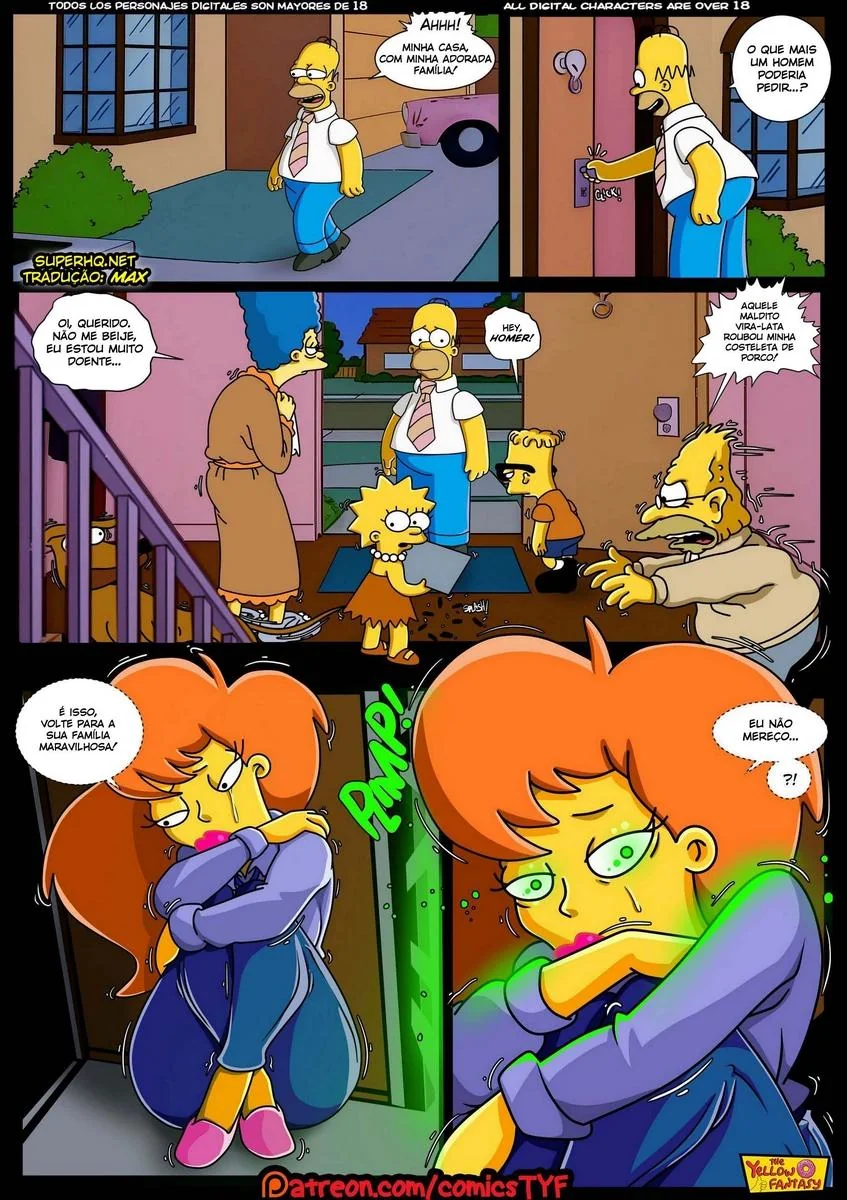 Homer e Mindy: Uma Aventura de Tesão nos Simpsons Hentai HQ Brasil