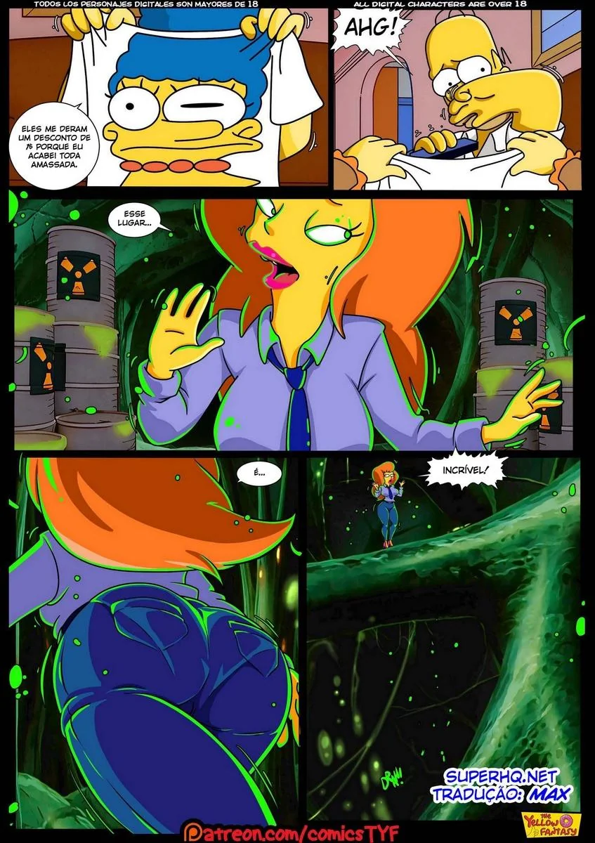 Homer e Mindy: Uma Aventura de Tesão nos Simpsons Hentai HQ Brasil