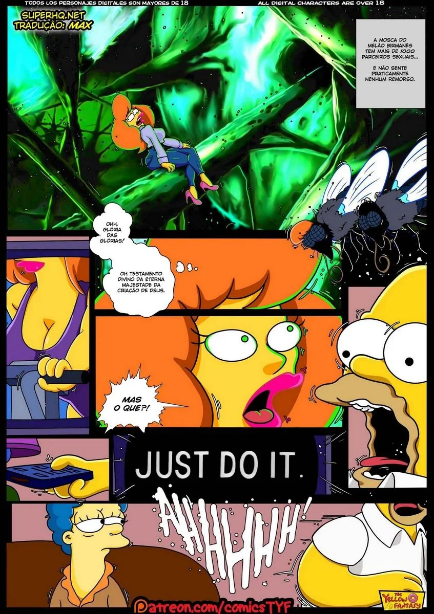 Homer e Mindy: Uma Aventura de Tesão nos Simpsons Hentai HQ Brasil