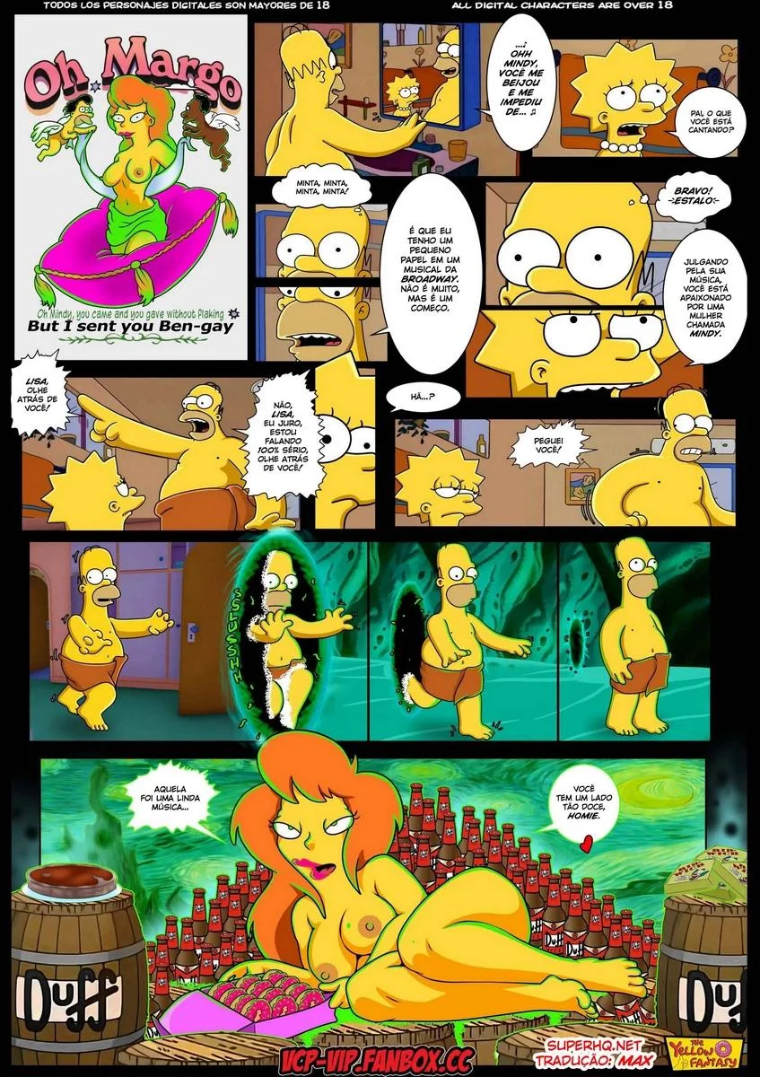 Homer e Mindy: Uma Aventura de Tesão nos Simpsons Hentai HQ Brasil