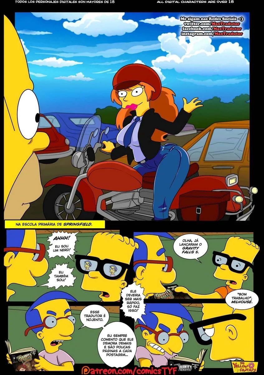 Homer e Mindy: Uma Aventura de Tesão nos Simpsons Hentai HQ Brasil