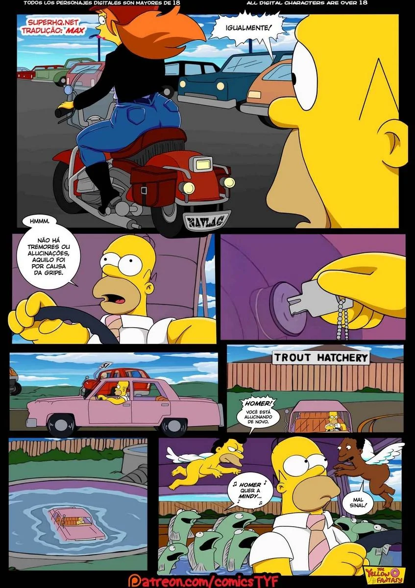 Homer e Mindy: Uma Aventura de Tesão nos Simpsons Hentai HQ Brasil