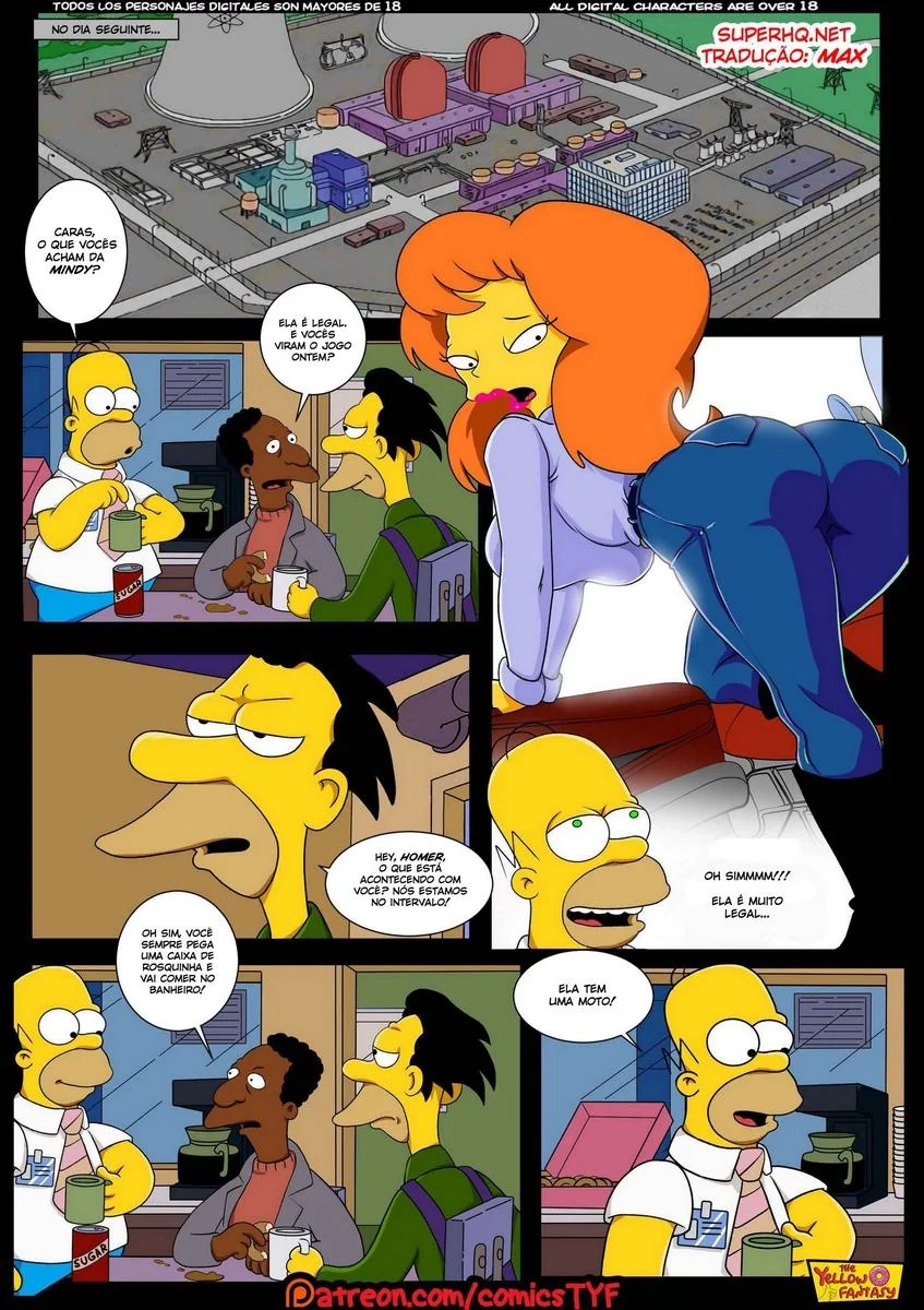 Homer e Mindy: Uma Aventura de Tesão nos Simpsons Hentai HQ Brasil