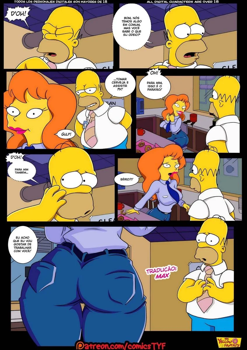Homer e Mindy: Uma Aventura de Tesão nos Simpsons Hentai HQ Brasil
