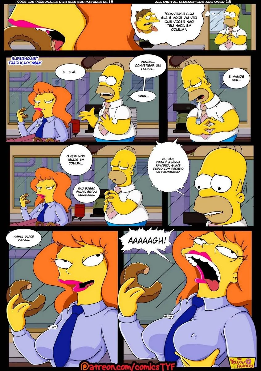 Homer e Mindy: Uma Aventura de Tesão nos Simpsons Hentai HQ Brasil