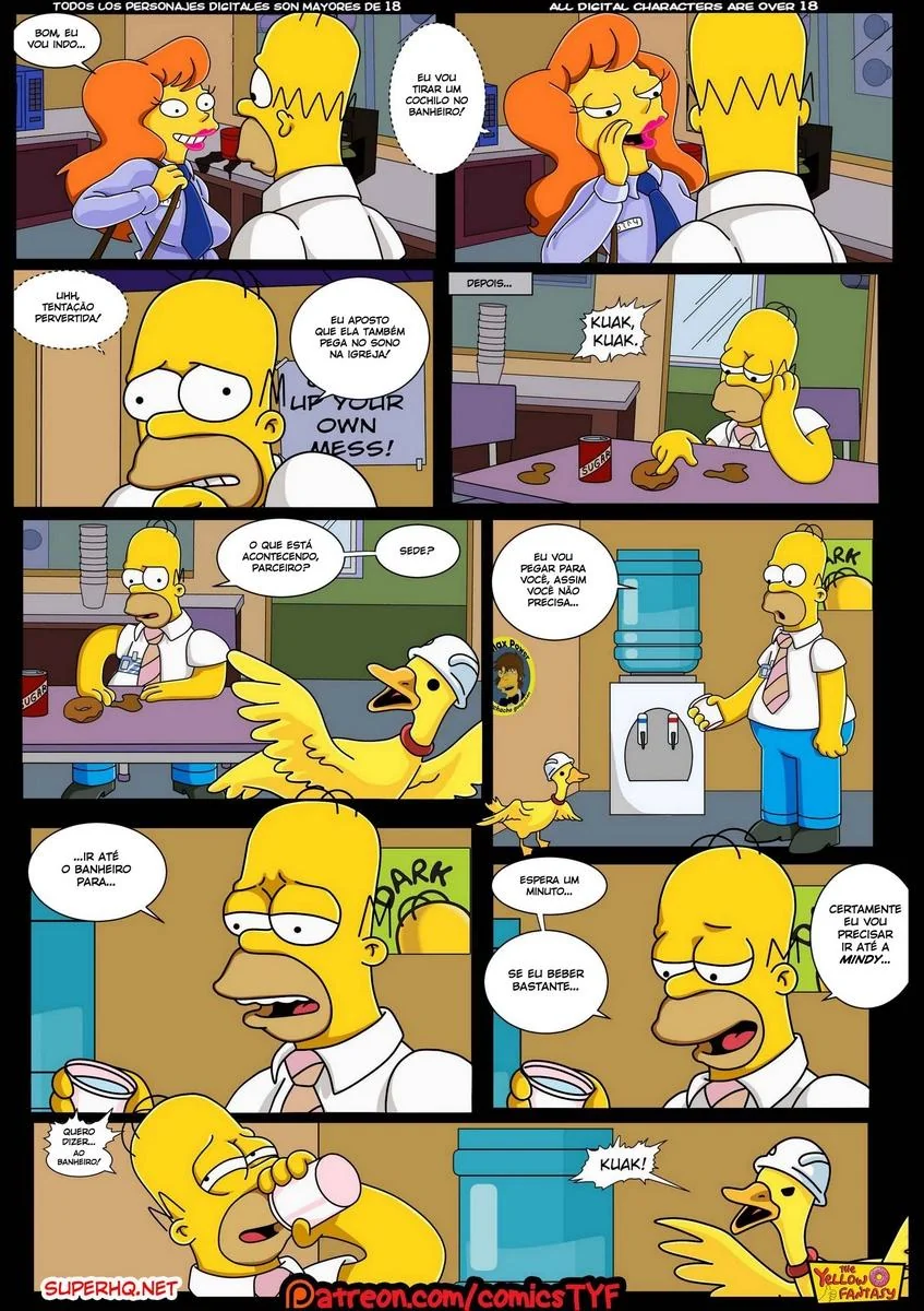Homer e Mindy: Uma Aventura de Tesão nos Simpsons Hentai HQ Brasil
