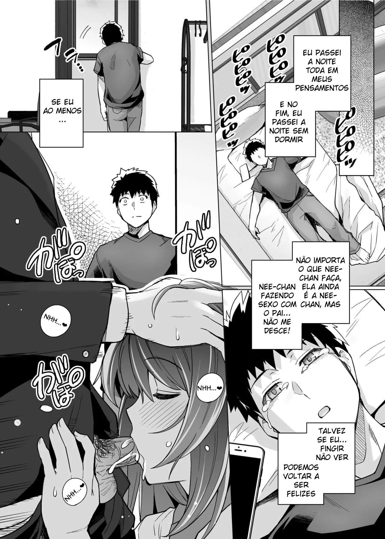 Incesto Entre Pai, Filha e Irmão em Hentai HQ Brasileiro