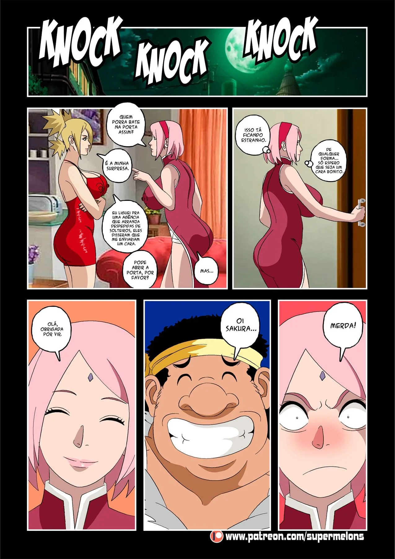 Inveja, Piranha e Rola: Hanabi quer a Buceta do Naruto em HQ Brasileiro