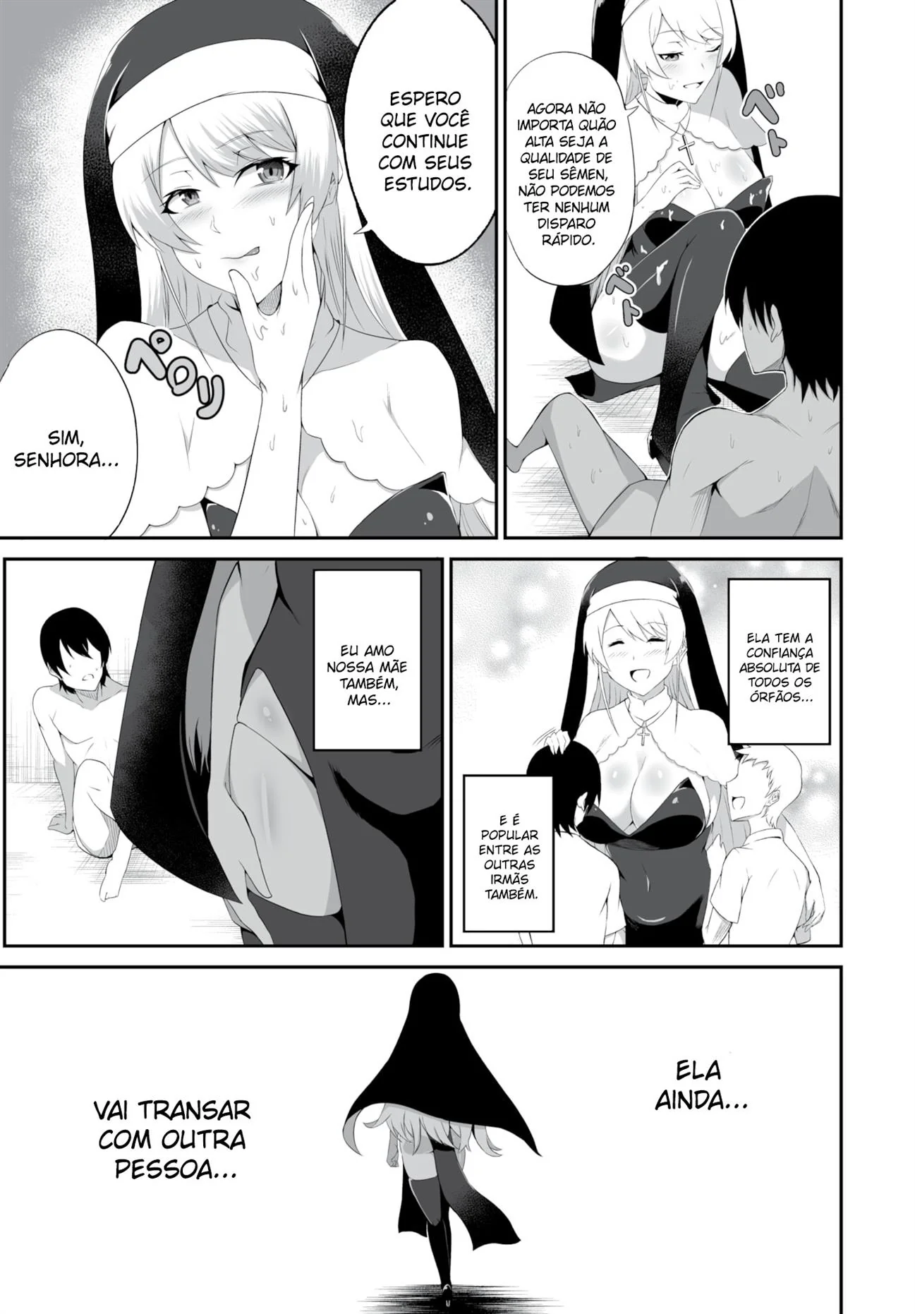 Irmã cientista transforma estudante em cobaia para experimento sexual maluco em Hentai HQ Brasileiro