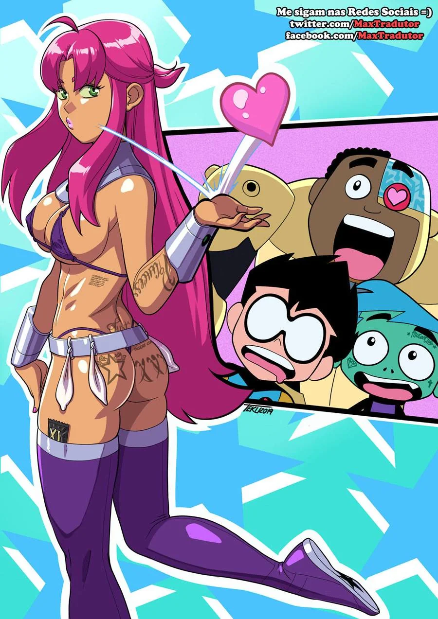 Jovens Titãs Hentai: Suruba com Estelar, Robin e Cyborg em Quadrinhos - Em HQ de putaria com essa piranha da Estelar! Jovens Titãs Hentai: Suruba com Estelar, Robin e Cyborg em Quadrinhos - Em HQ de putaria com essa piranha da Estelar!