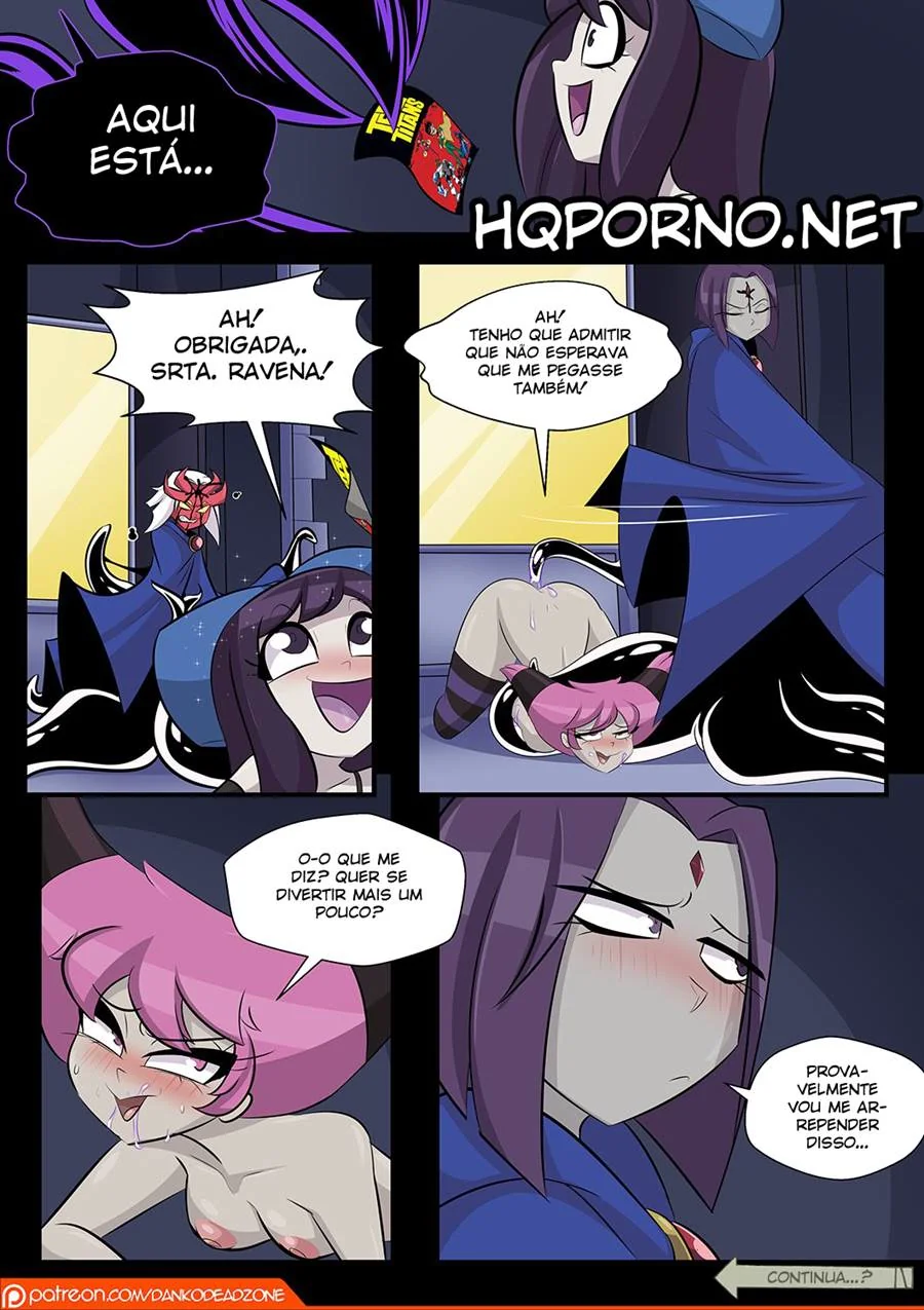 Jovens Titãs Safadas: Ravena x Jinx em uma Transa Quente – HQ de Hentai Brasileiro