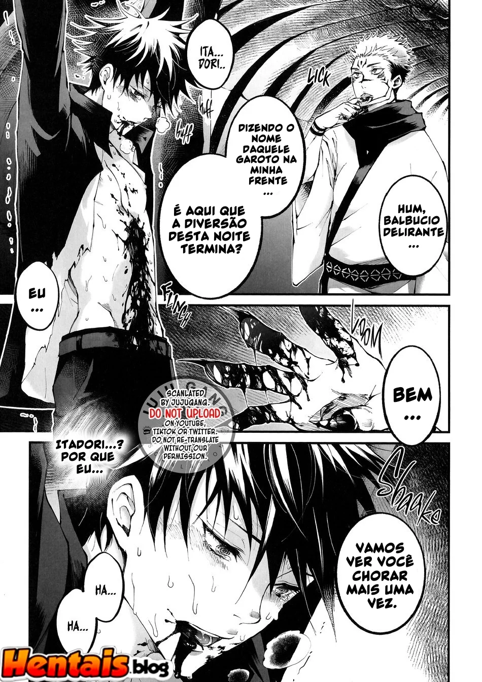 Jujutsu Kaisen: Fushiguro e Sukuna se entregam a uma orgia de piroca - Hentai HQ Brasileiro