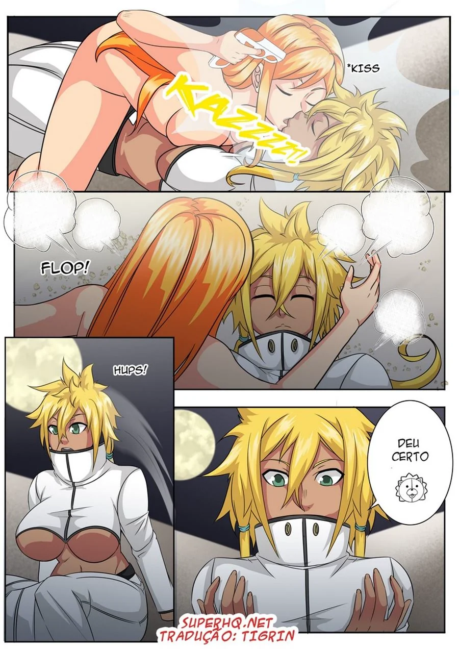 Kon se dando bem com Orihime e Ichigo em Bleach A What If Story Cp.4 - Hentai HQ Brasileiro