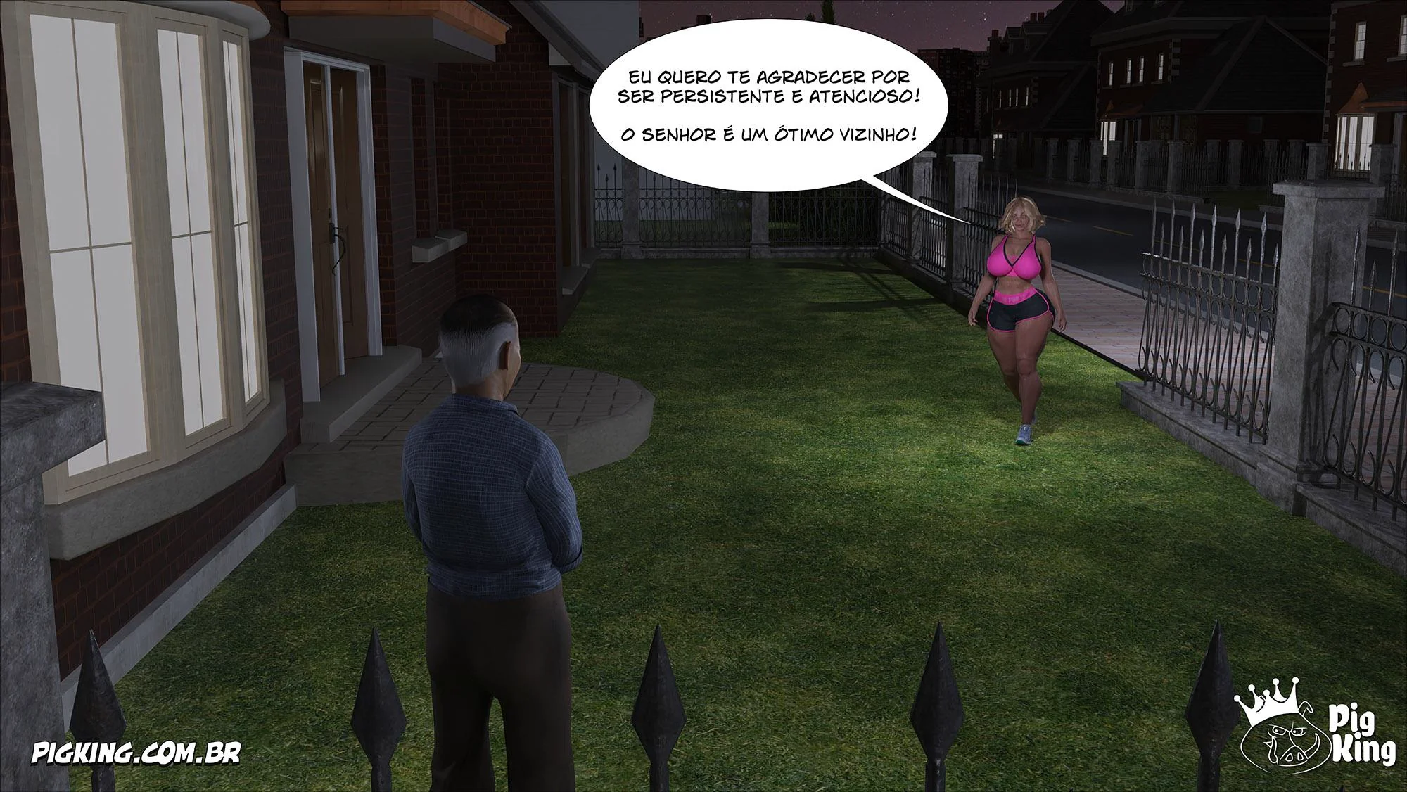 Louise piranha seduz o vizinho tarado - Hentai HQ Brasileiro