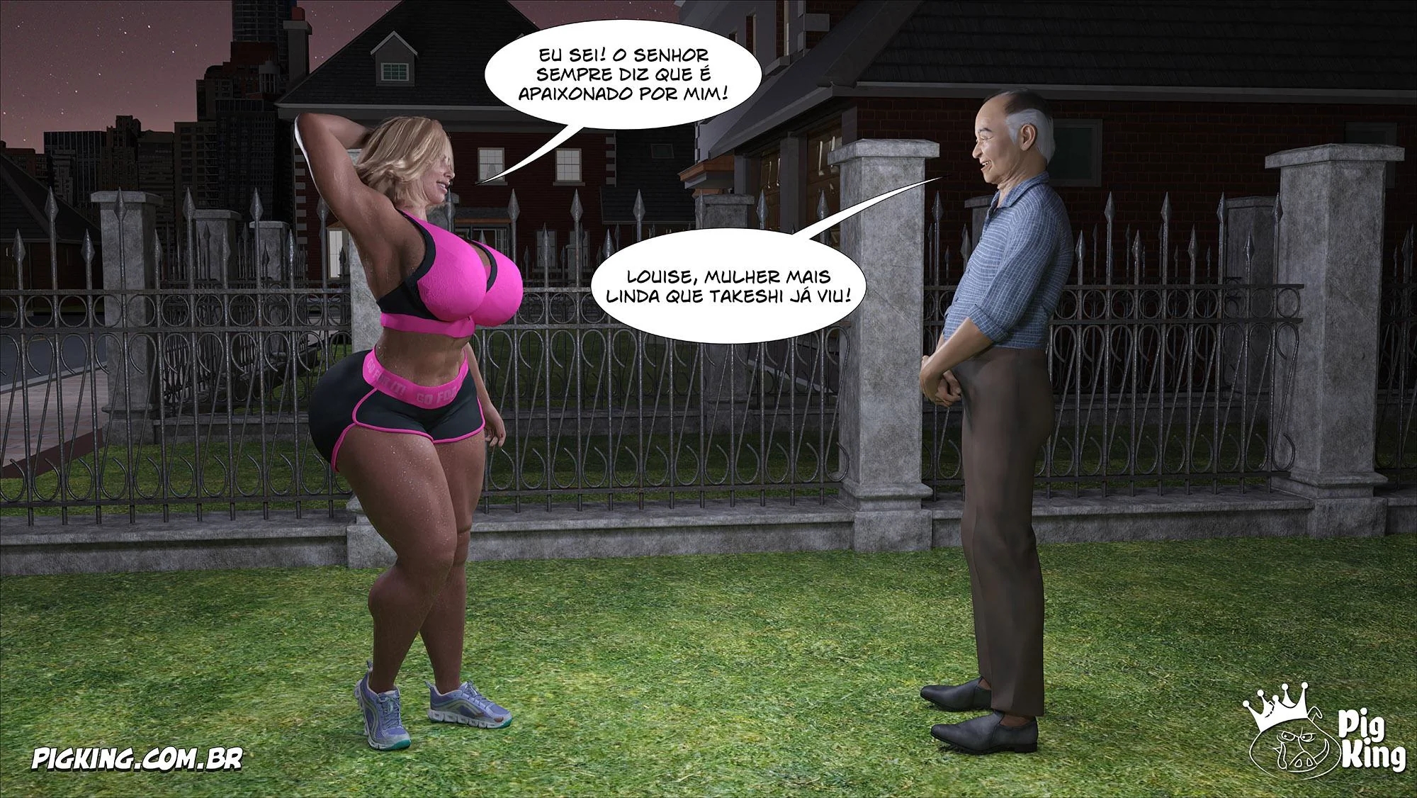 Louise piranha seduz o vizinho tarado - Hentai HQ Brasileiro