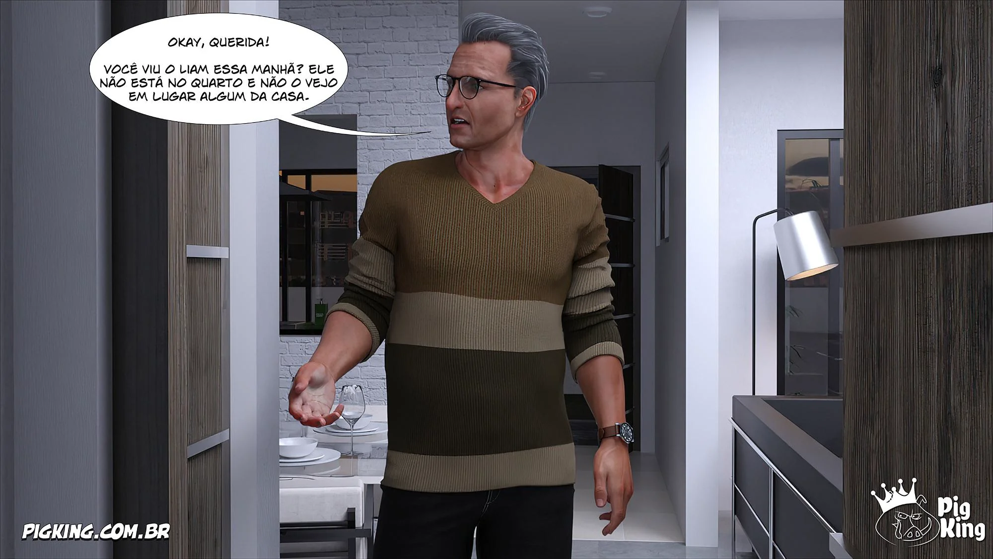 Louise se entrega à putaria no banheiro em Hentai HQ Brasileiro