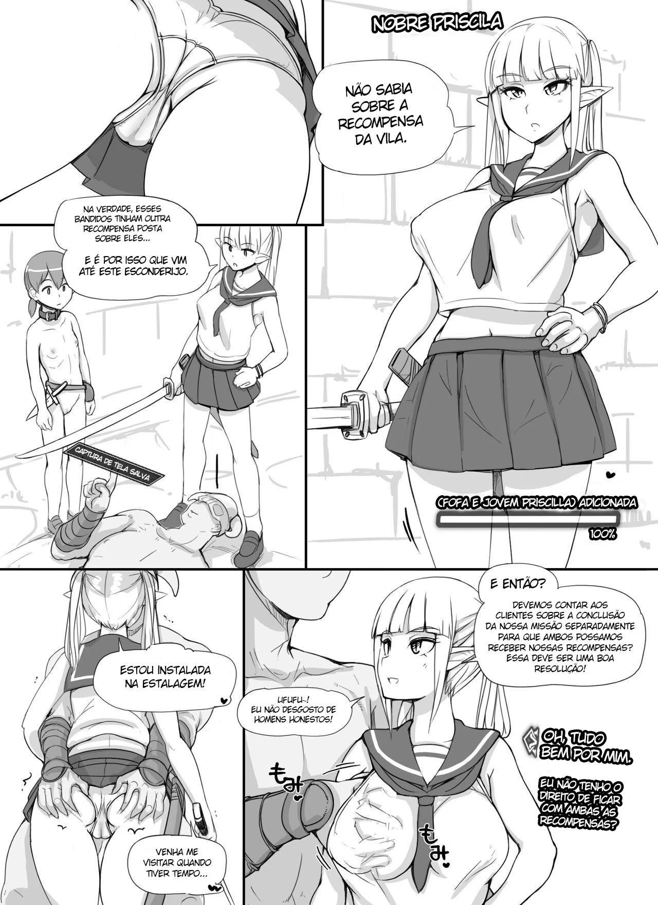 Lucrecia: A Piranha Sedenta por Pica em Hentai HQ Brasileiro