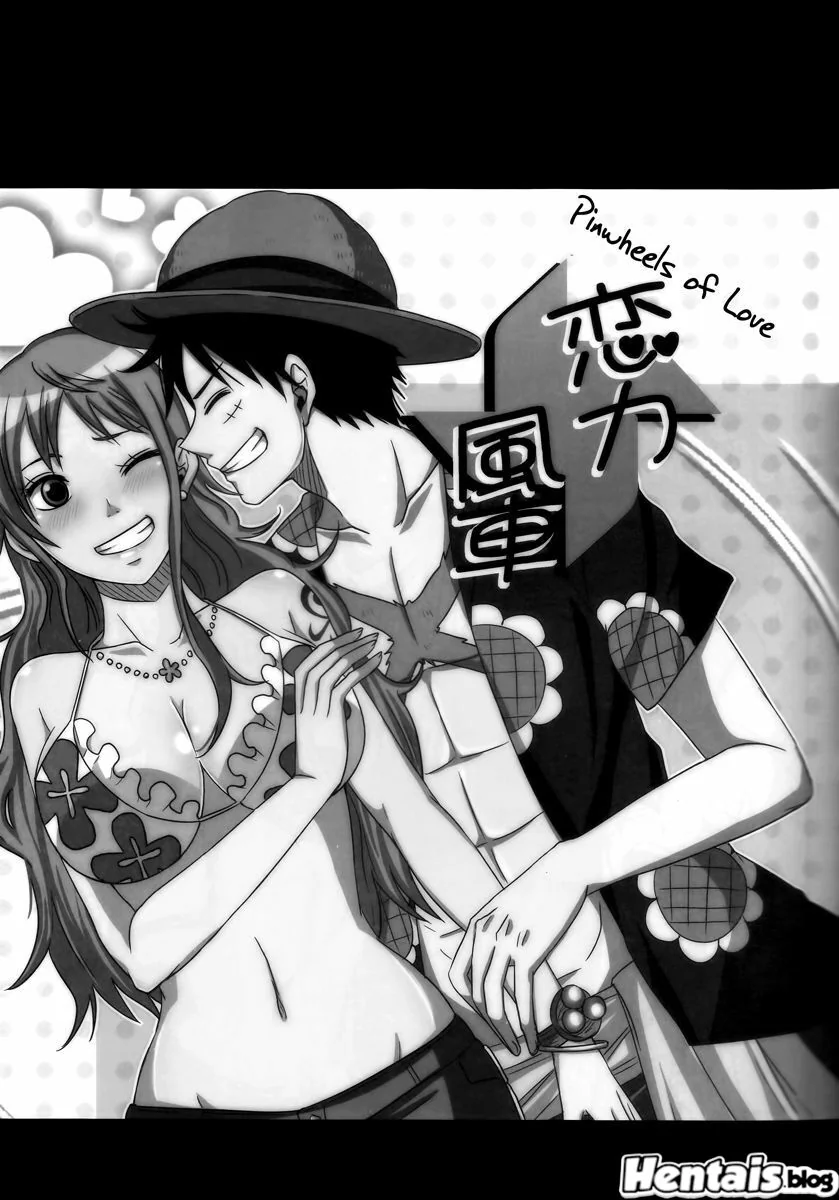 Luffy e a putaria com as gostosas das amigas em anime hentai HQ