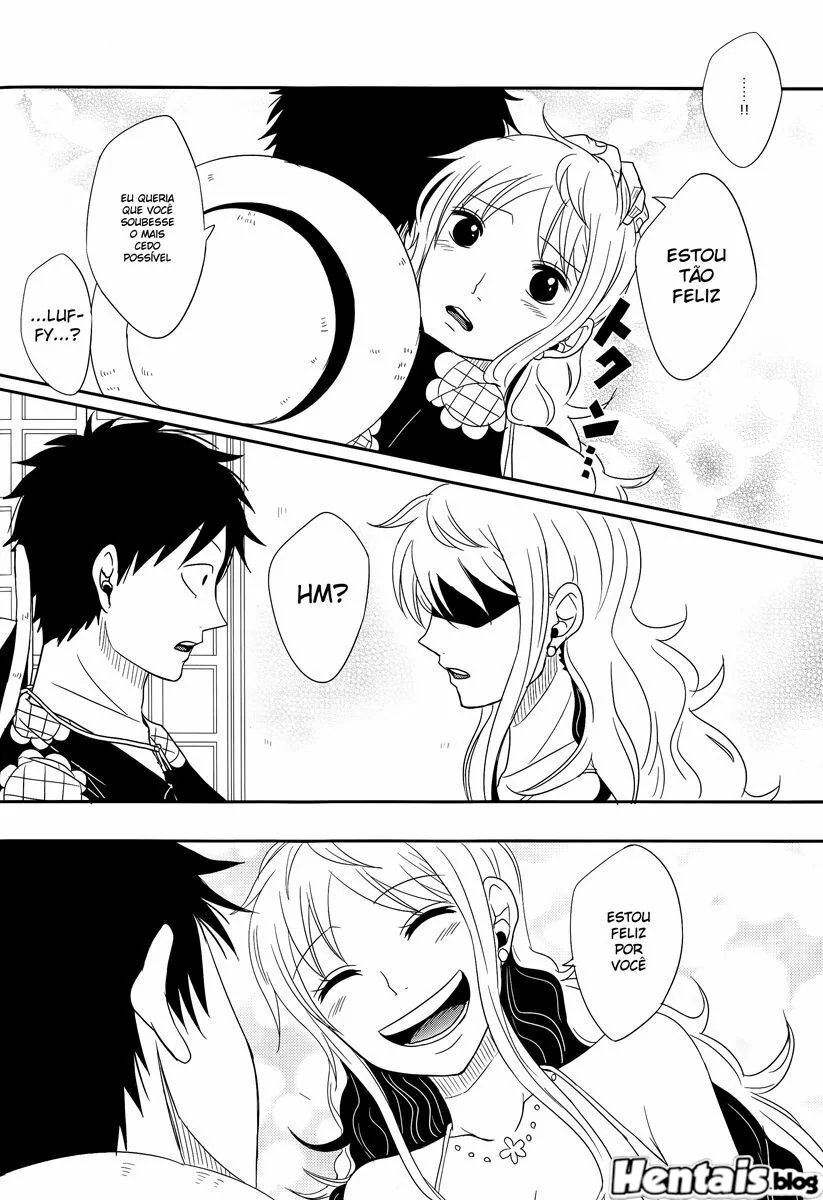 Luffy e a putaria com as gostosas das amigas em anime hentai HQ