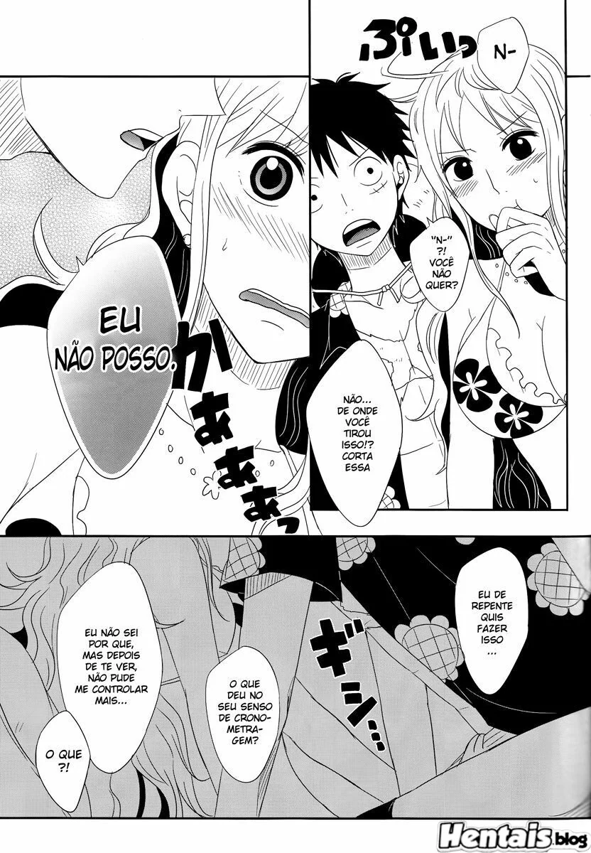 Luffy e a putaria com as gostosas das amigas em anime hentai HQ