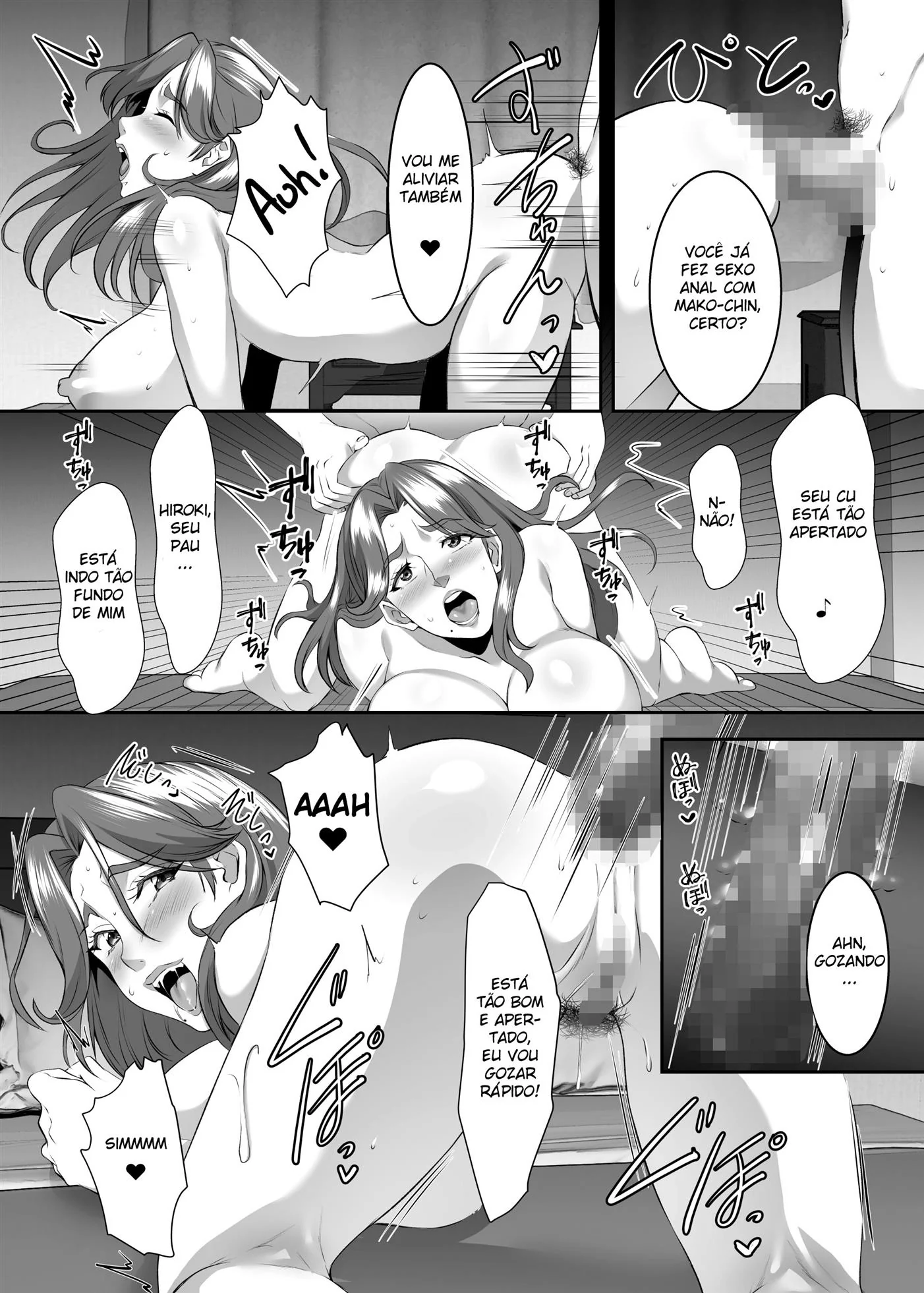 Mãe e filho: Sexo Anal em Família em Hentai HQ