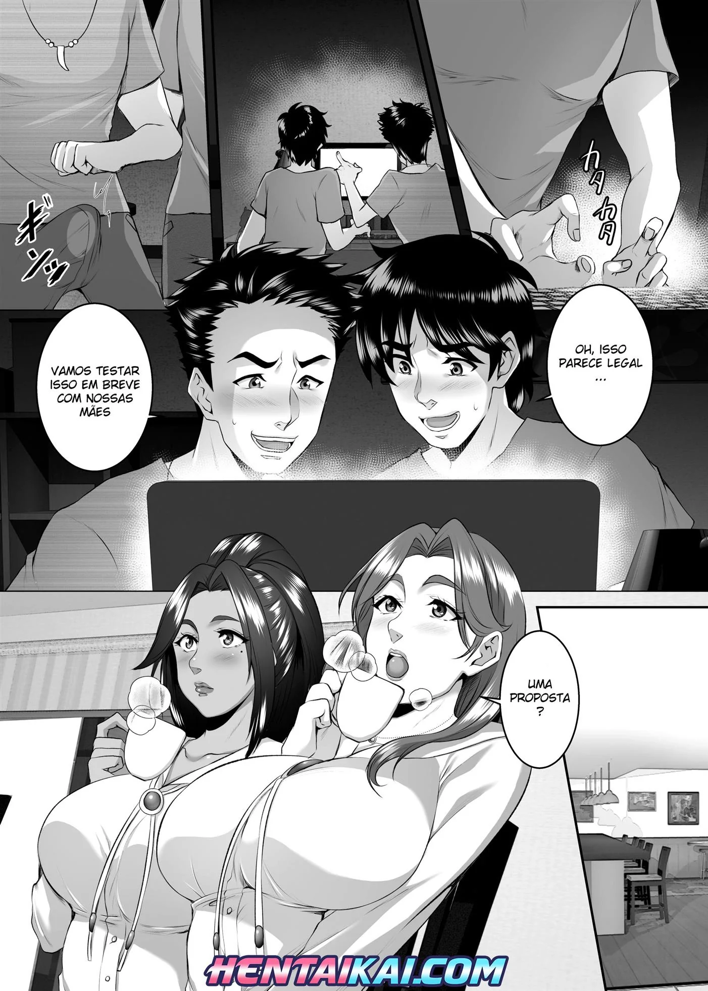 Mãe e filho: Sexo Anal em Família em Hentai HQ