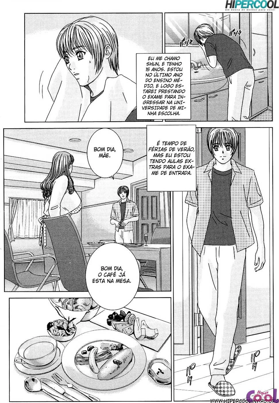 Mãe peituda: os desejos proibidos de Shun em Hentai HQ Brasileiro