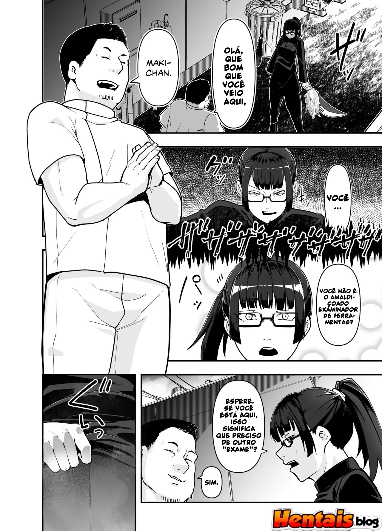 Maki Zenin e os Óculos da Obediência: Hentai HQ Brasileiro