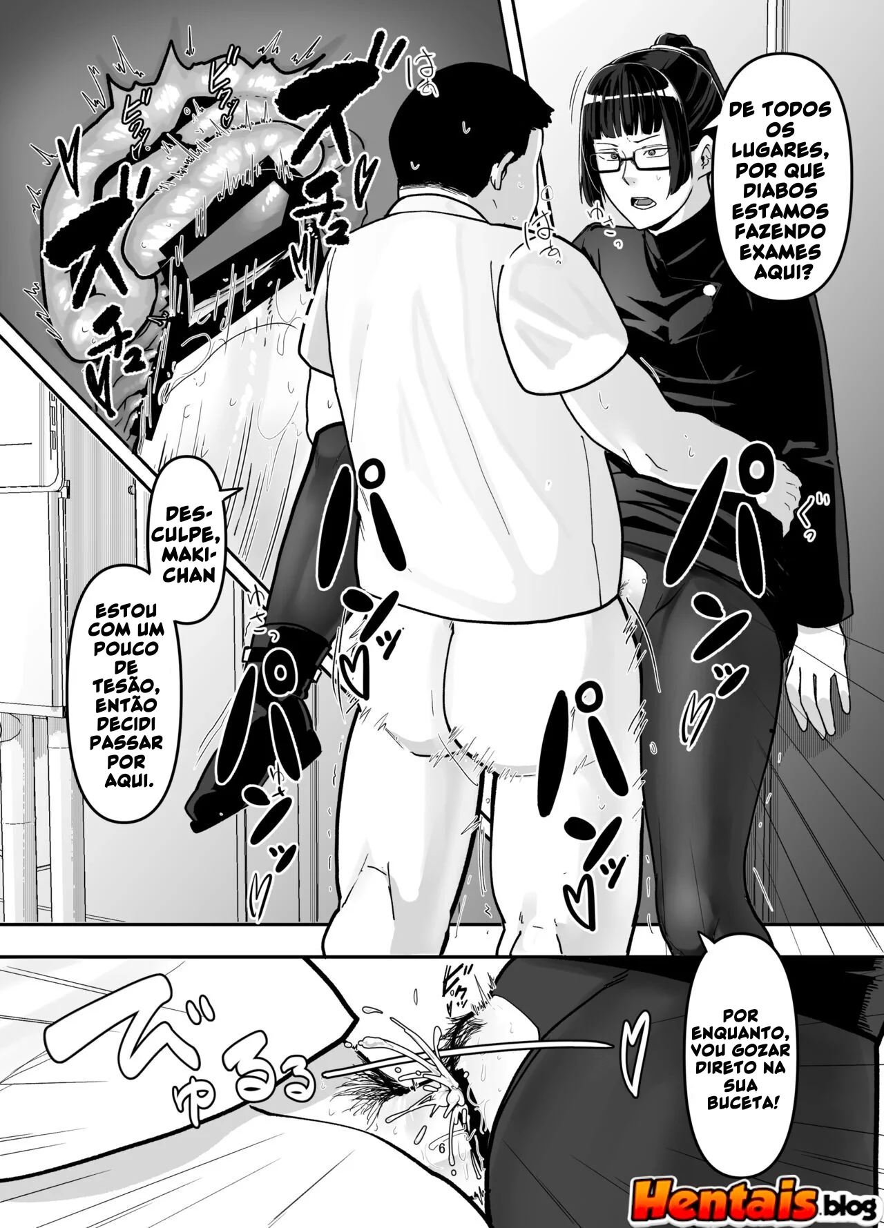 Maki Zenin e os Óculos da Obediência: Hentai HQ Brasileiro