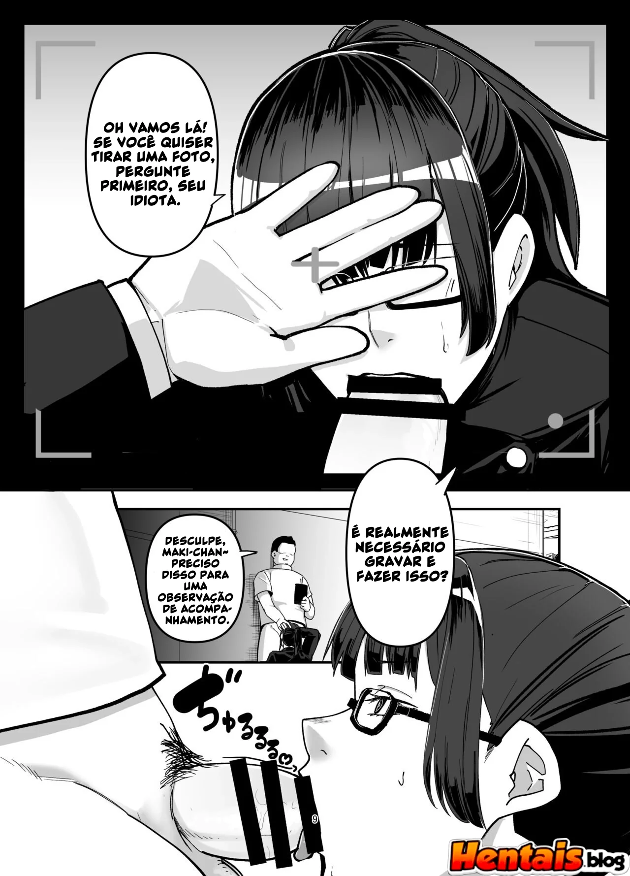 Maki Zenin e os Óculos da Obediência: Hentai HQ Brasileiro