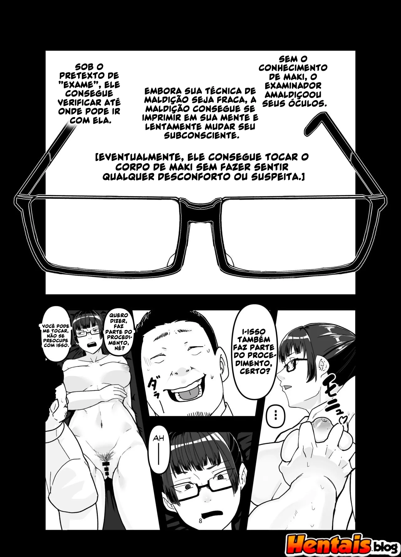 Maki Zenin e os Óculos da Obediência: Hentai HQ Brasileiro