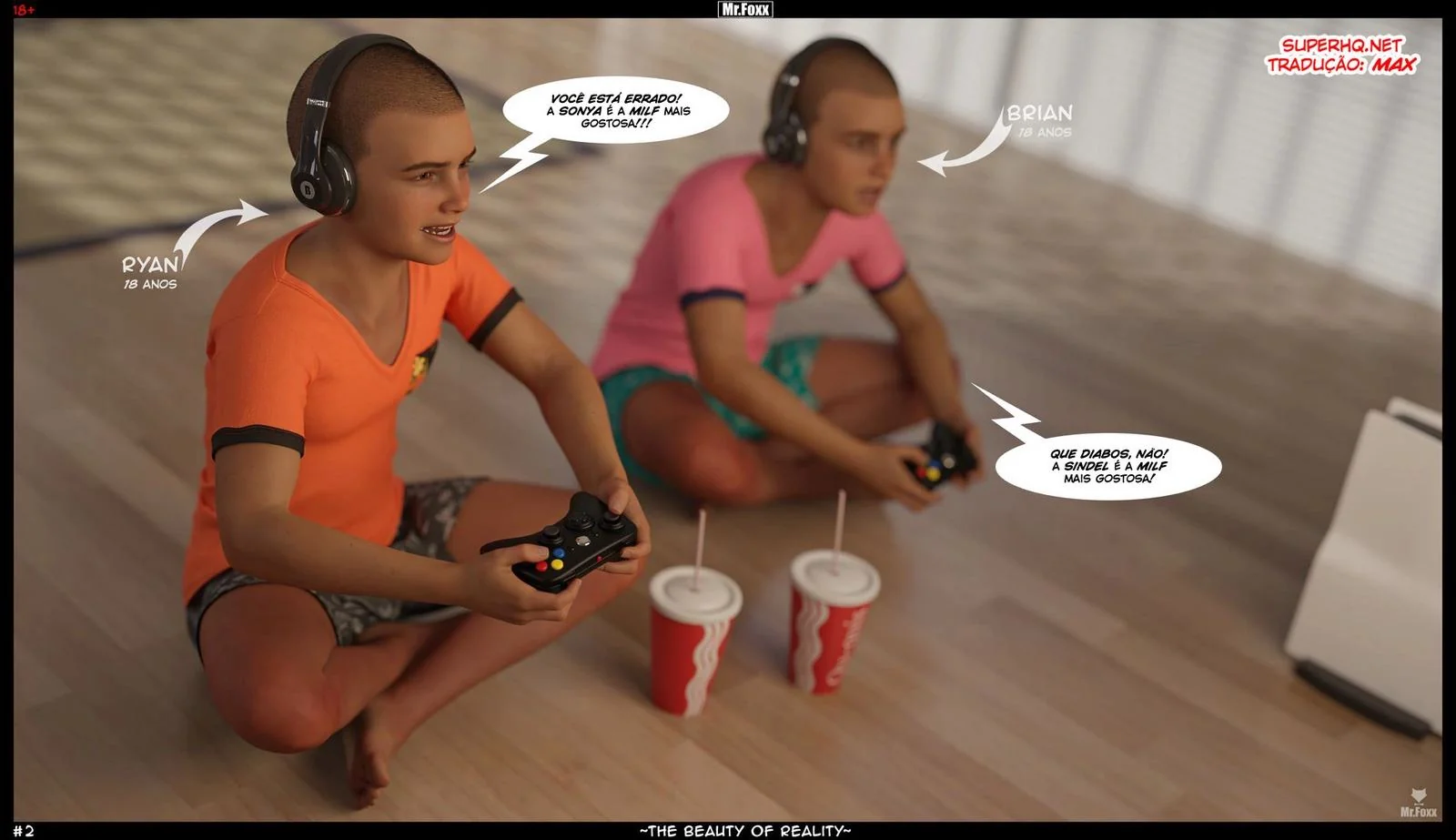 Mamãe Piranha Ensina Filhos a Respeitar uma Buceta de Verdade em Hentai HQ Brasileiro