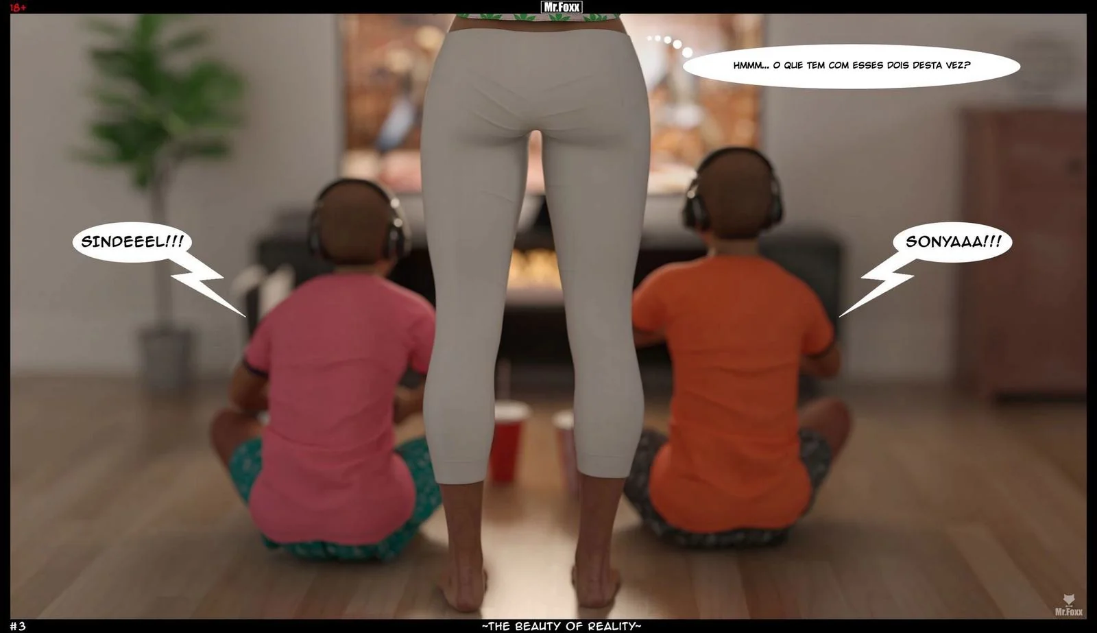 Mamãe Piranha Ensina Filhos a Respeitar uma Buceta de Verdade em Hentai HQ Brasileiro