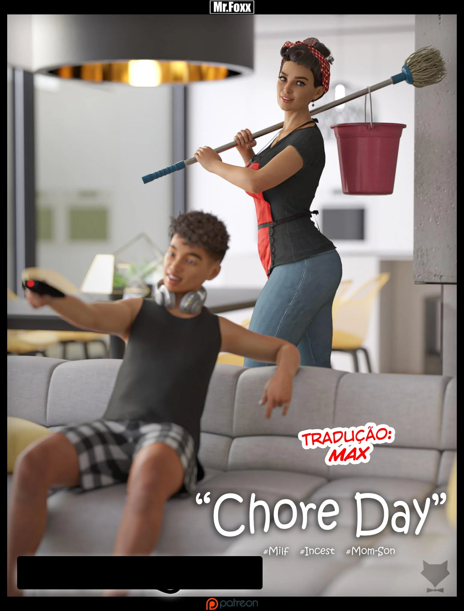 Mamãe Safada e o Filhão Preguiçoso: Troca de Favores bem Picantes em Hentai HQ Brasileiro