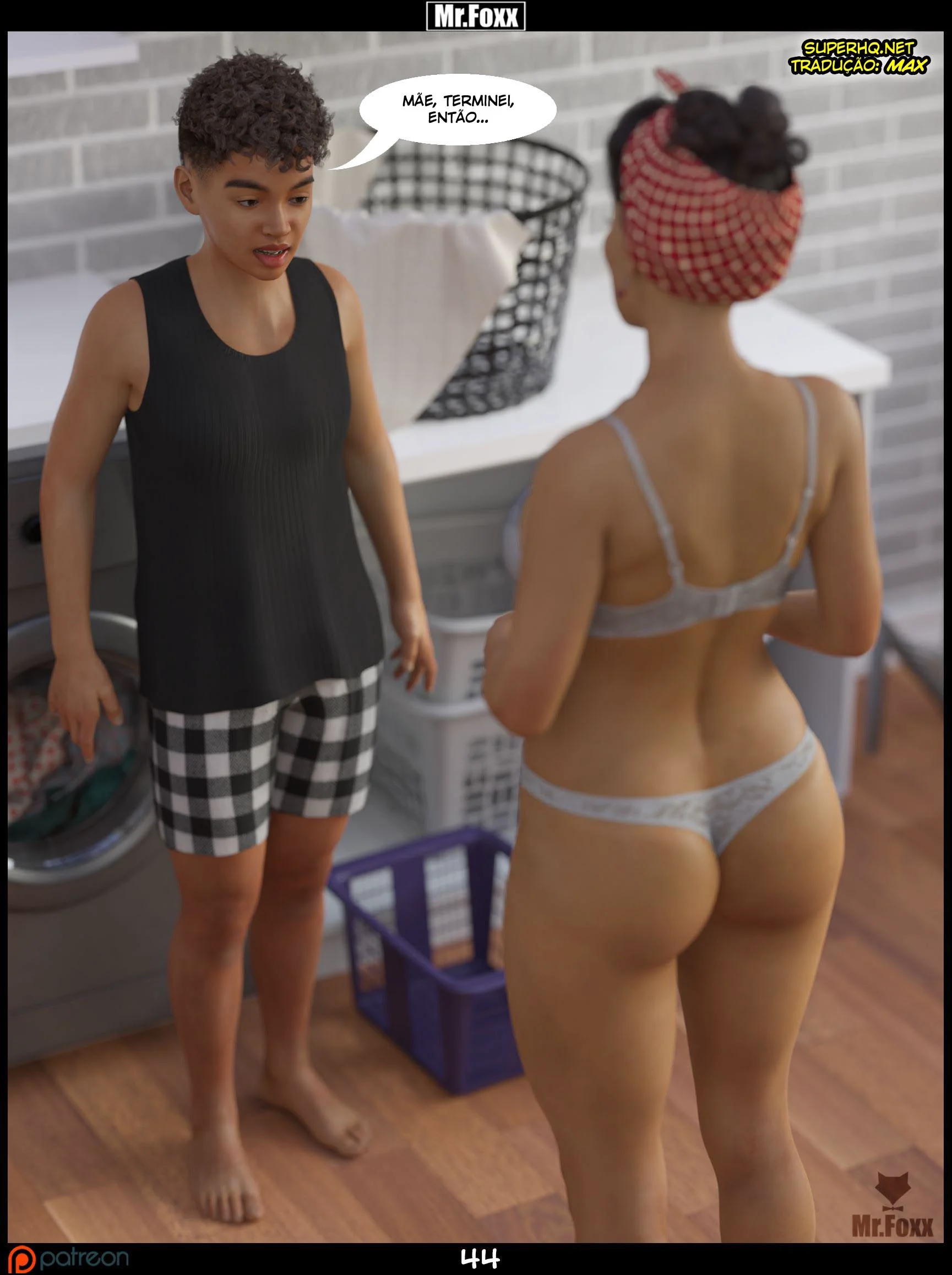 Mamãe Safada e o Filhão Preguiçoso: Troca de Favores bem Picantes em Hentai HQ Brasileiro