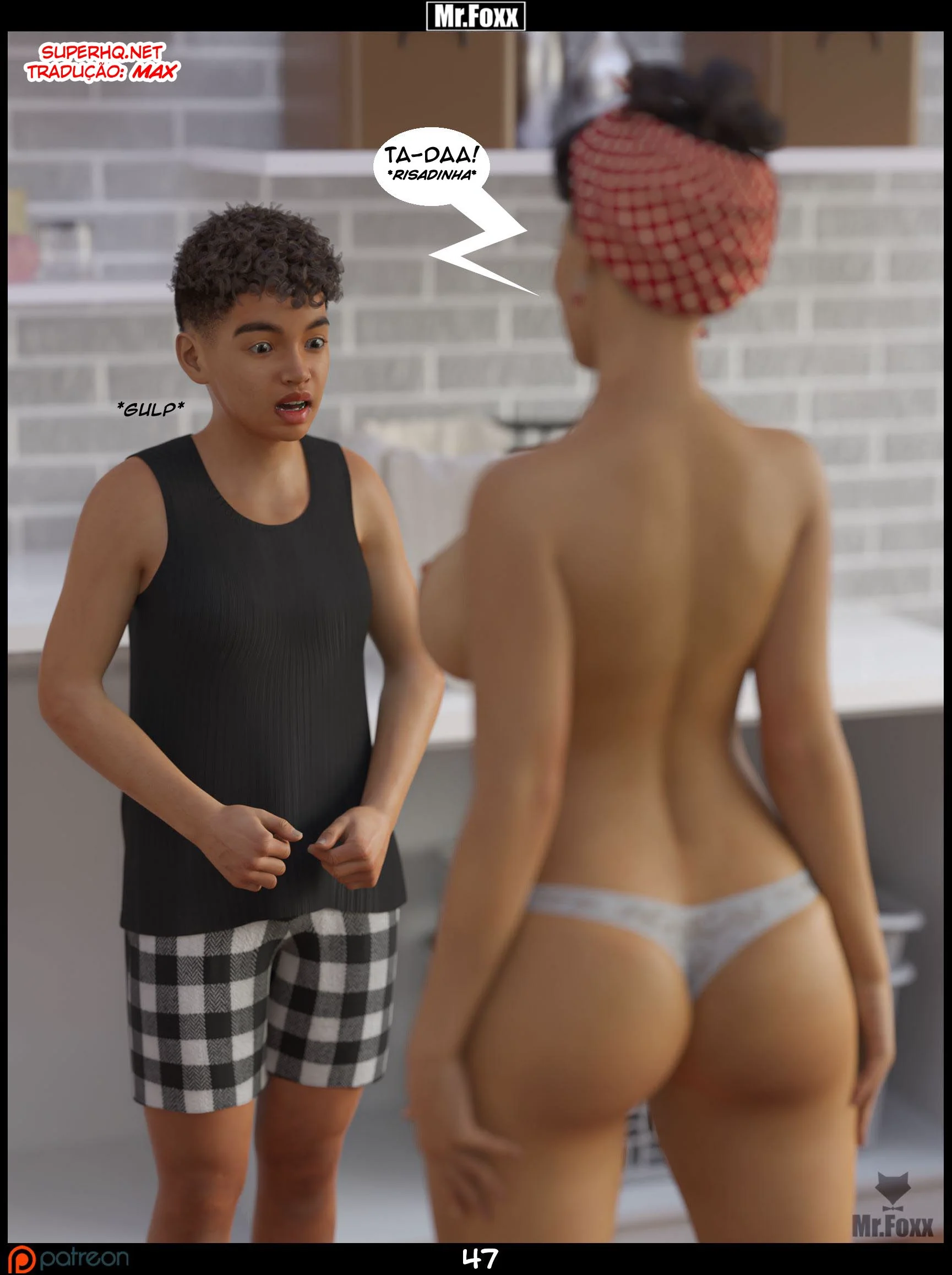 Mamãe Safada e o Filhão Preguiçoso: Troca de Favores bem Picantes em Hentai HQ Brasileiro