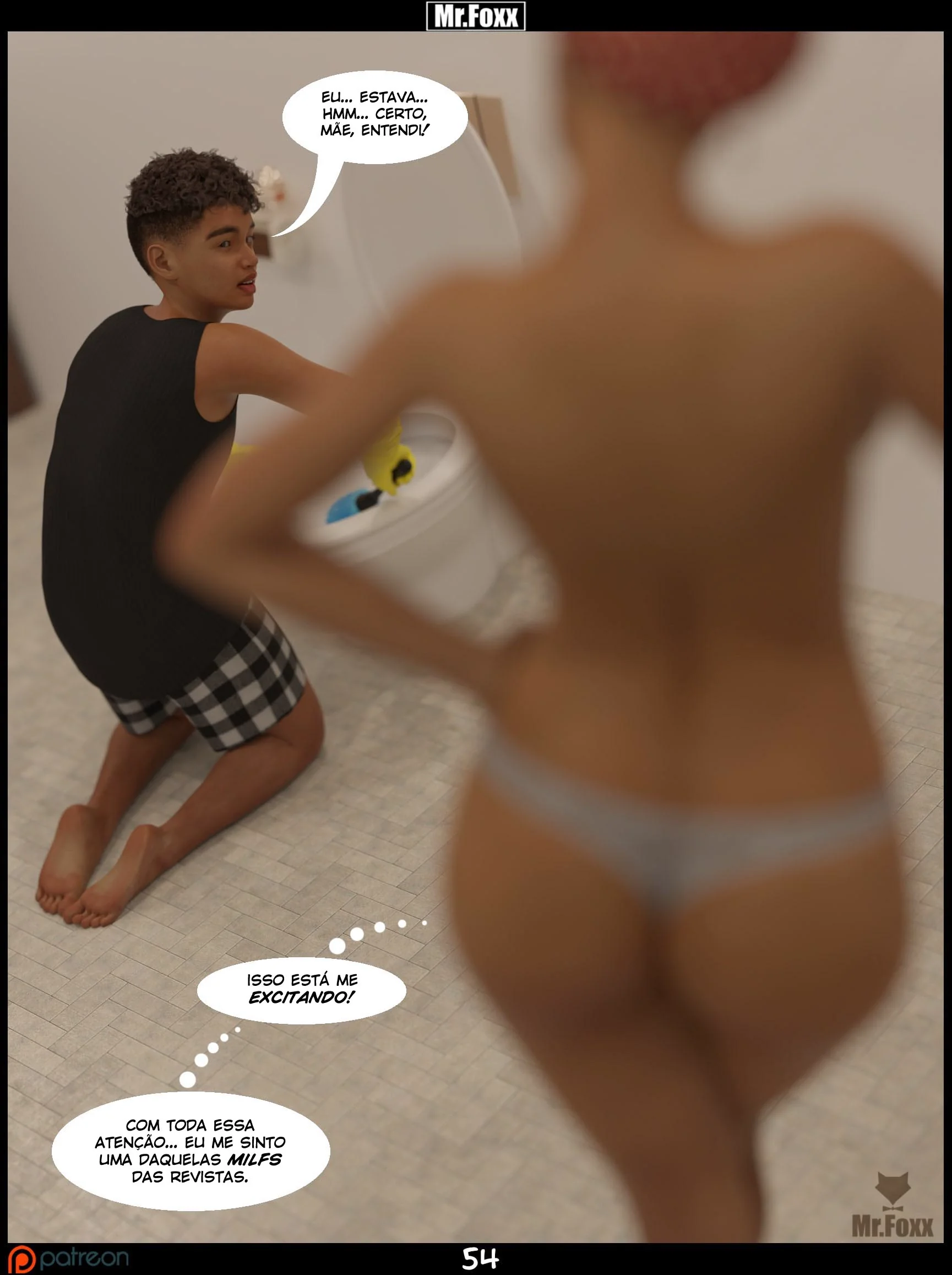 Mamãe Safada e o Filhão Preguiçoso: Troca de Favores bem Picantes em Hentai HQ Brasileiro