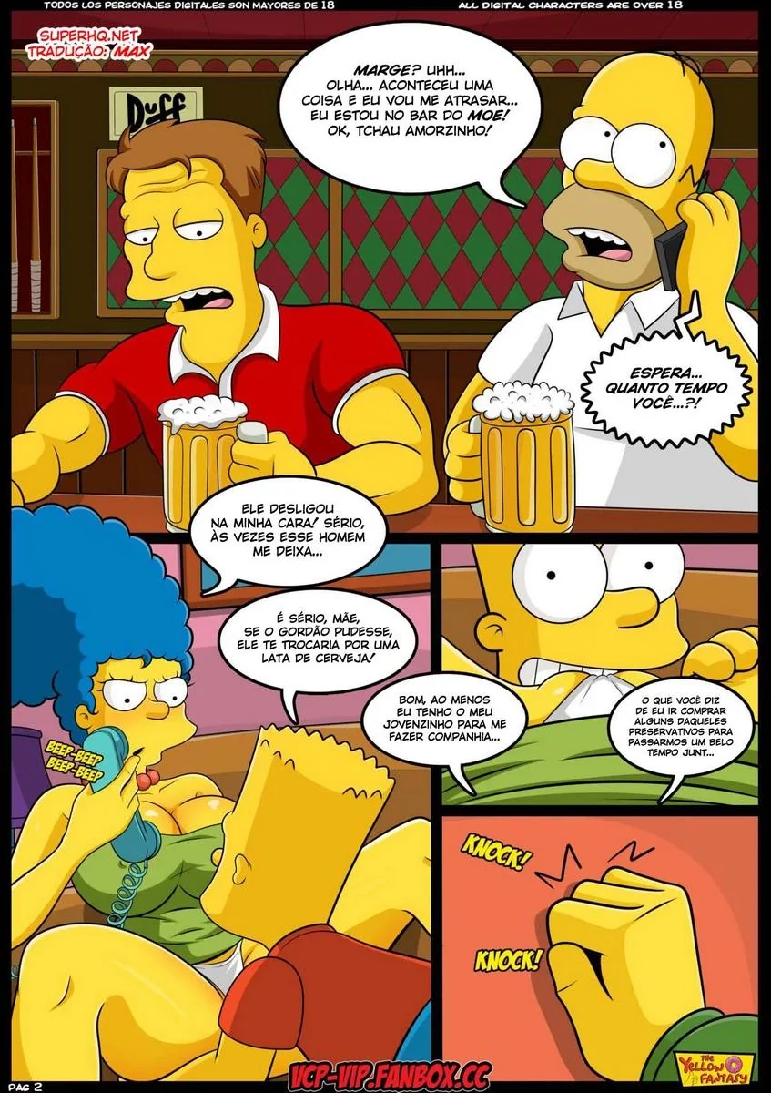 Marge e Bart: A Putaria nos Simpsons em HQ Brasileiro