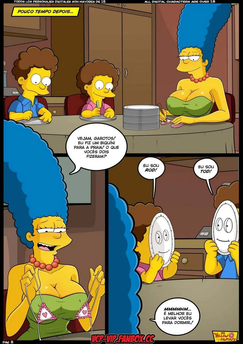 Marge e Bart: A Putaria nos Simpsons em HQ Brasileiro