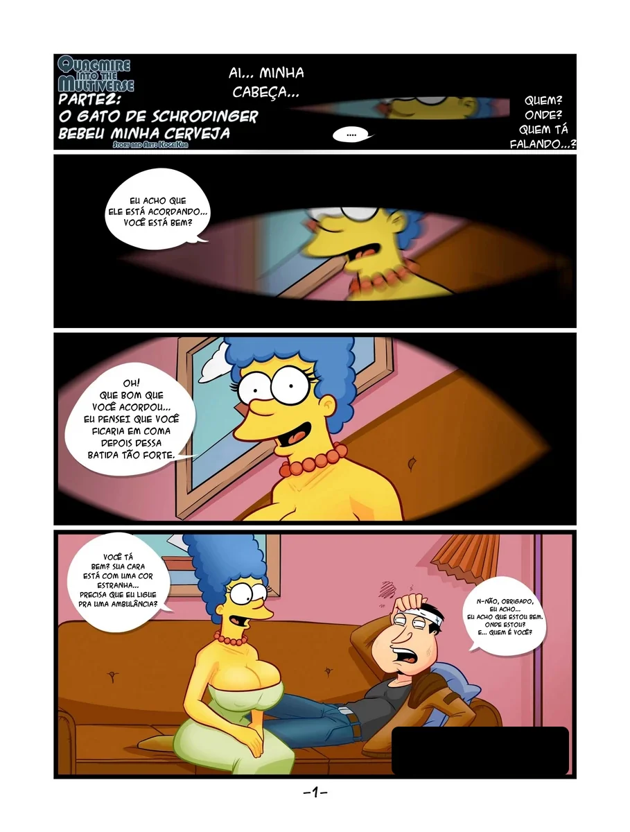 Marge e Quagmire: A Piranha da Família Simpsons em Hentai HQ Brasileiro