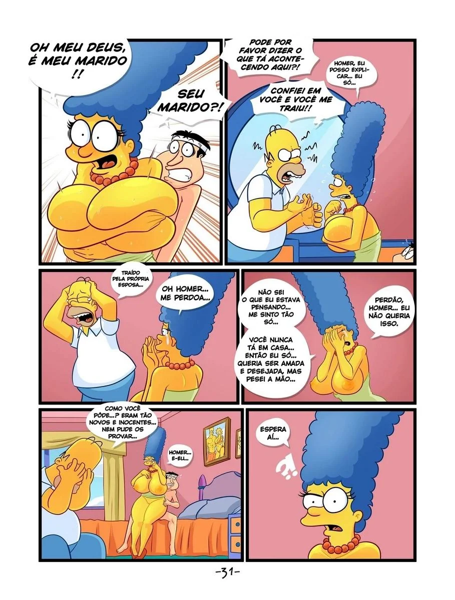 Marge e Quagmire: A Piranha da Família Simpsons em Hentai HQ Brasileiro