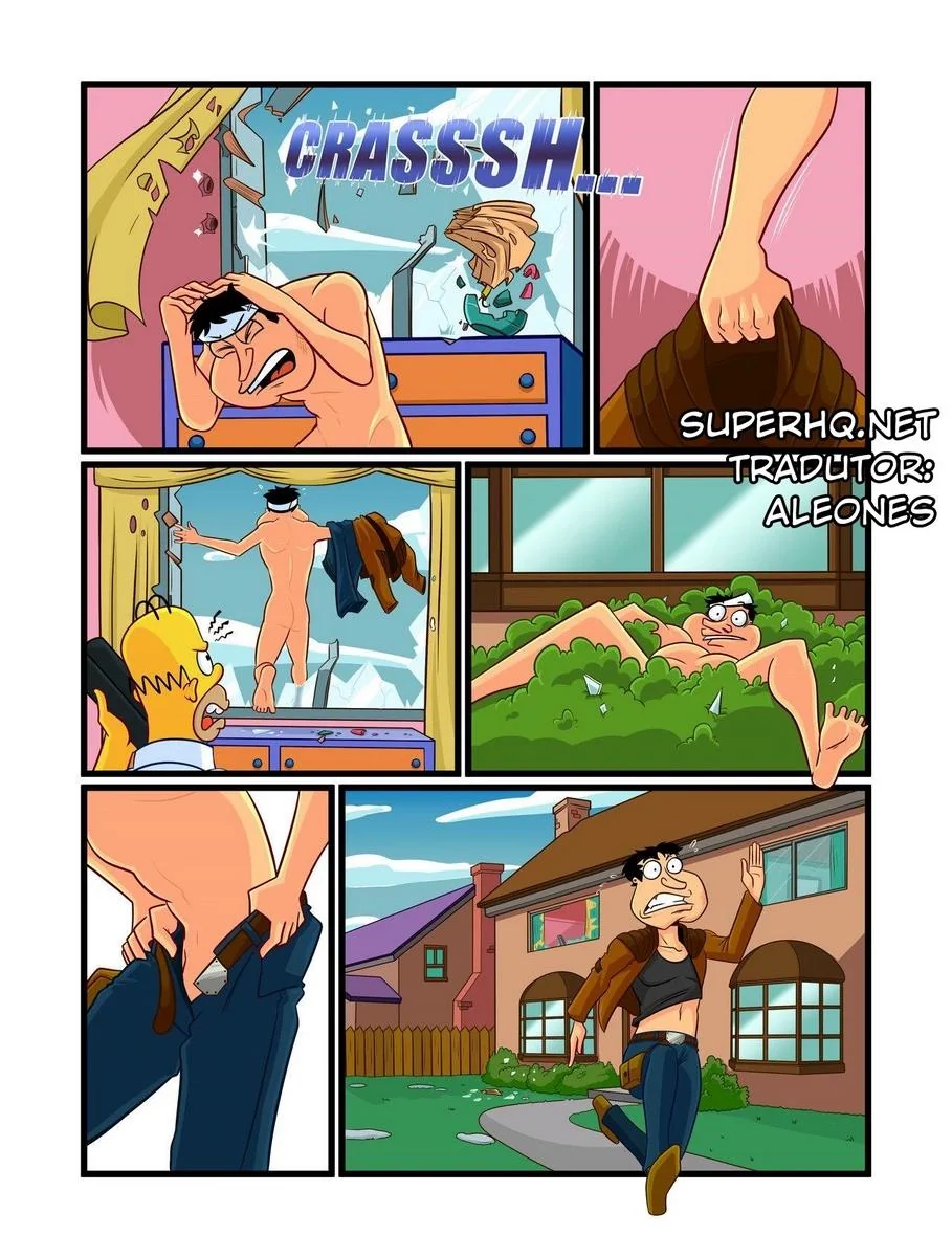 Marge e Quagmire: A Piranha da Família Simpsons em Hentai HQ Brasileiro