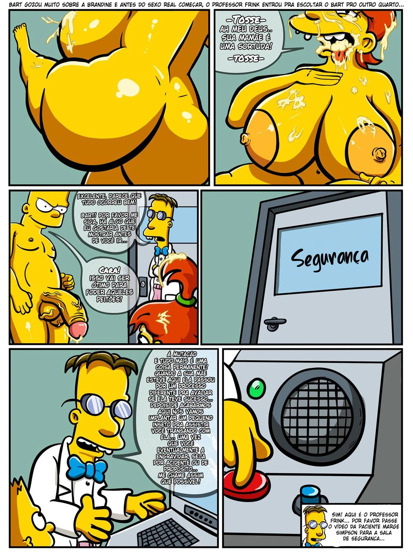 Marge Piranha Leva Rola do Vizinho em Hentai HQ dos Simpsons