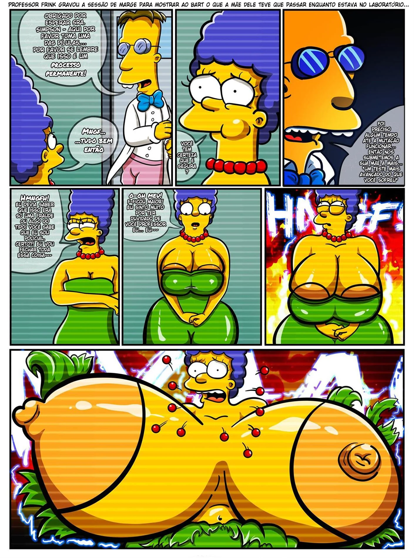 Marge Piranha Leva Rola do Vizinho em Hentai HQ dos Simpsons
