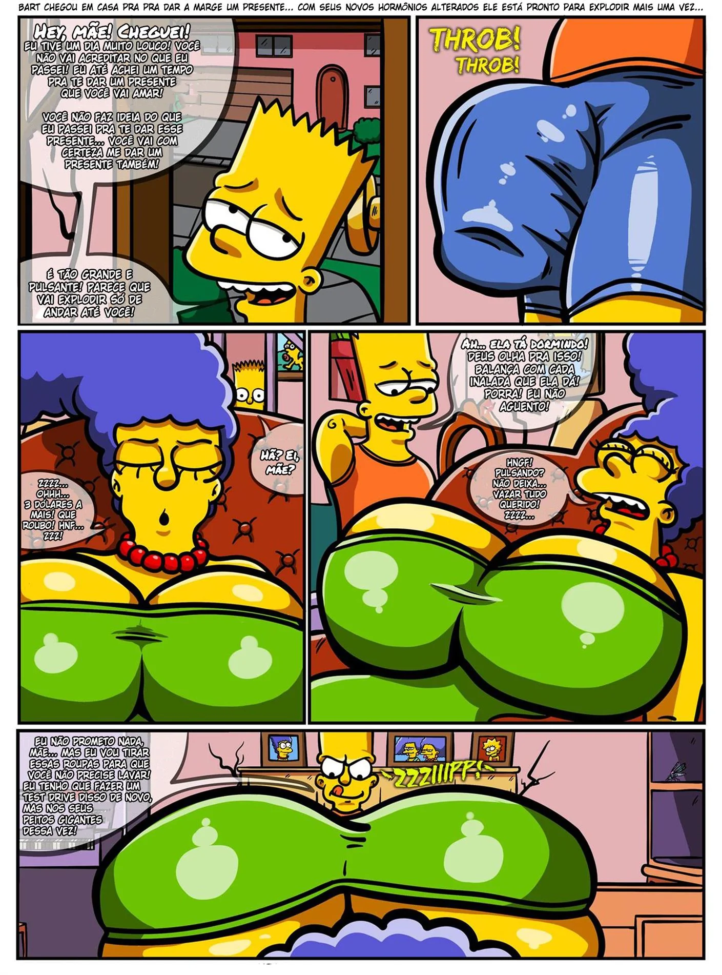 Marge Piranha Leva Rola do Vizinho em Hentai HQ dos Simpsons
