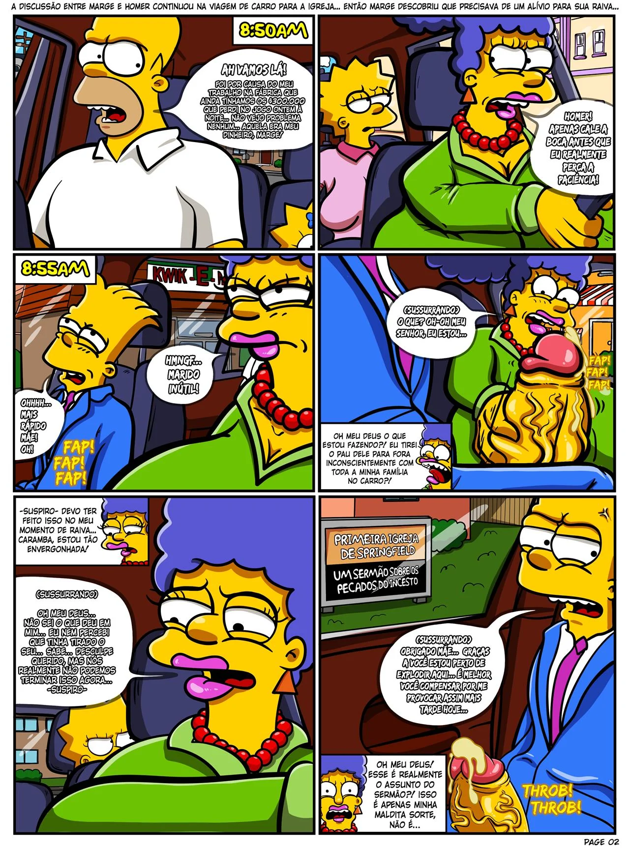 Marge Simpson: Piranha Insatisfeita em Hentai HQ Brasileiro