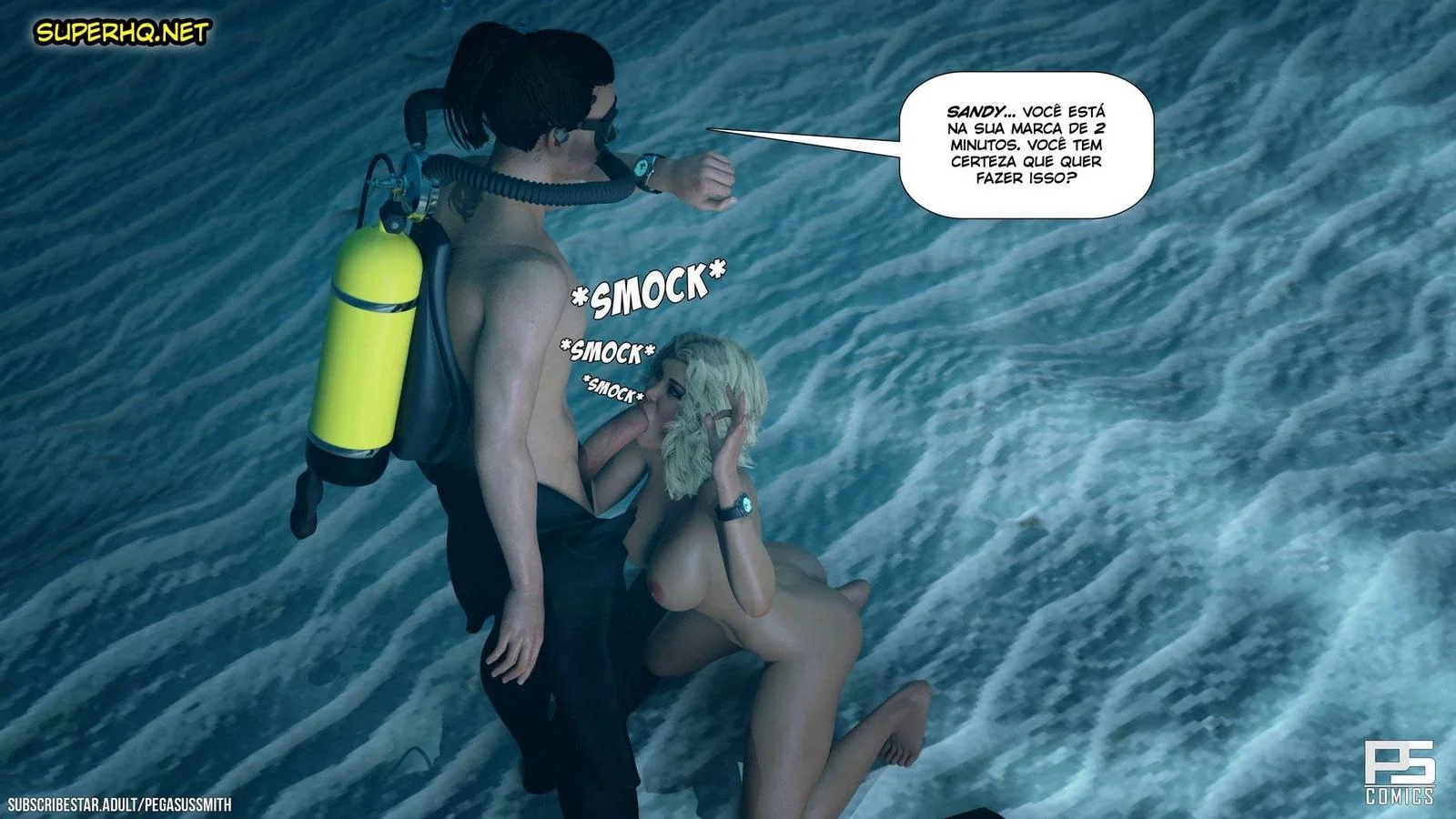 Mergulho Sem Roupa: A Excitação de Sandy em Hentai HQ Brasileiro Mergulho Sem Roupa: A Excitação de Sandy em Hentai HQ Brasileiro