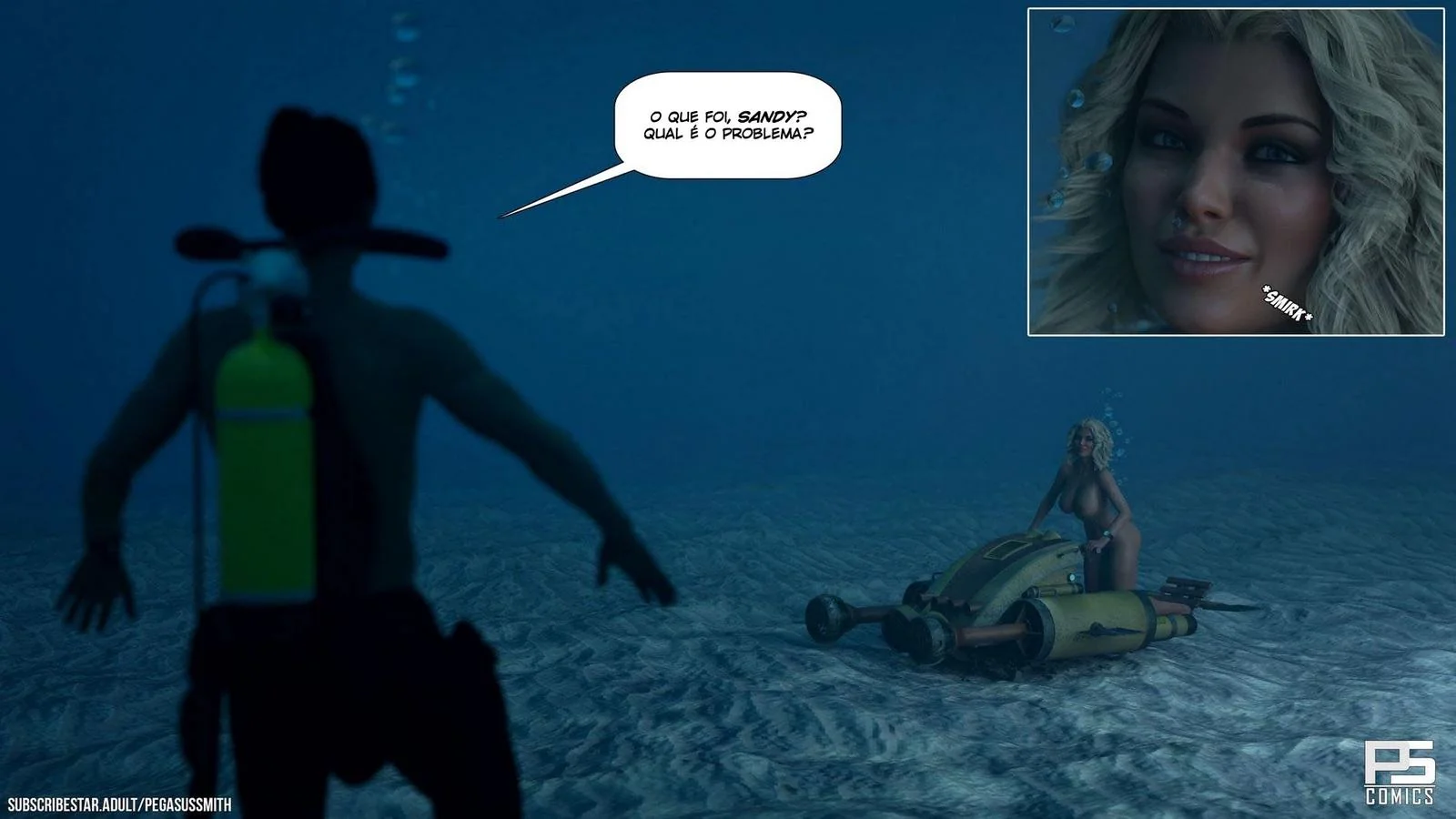 Mergulho Sem Roupa: A Excitação de Sandy em Hentai HQ Brasileiro Mergulho Sem Roupa: A Excitação de Sandy em Hentai HQ Brasileiro