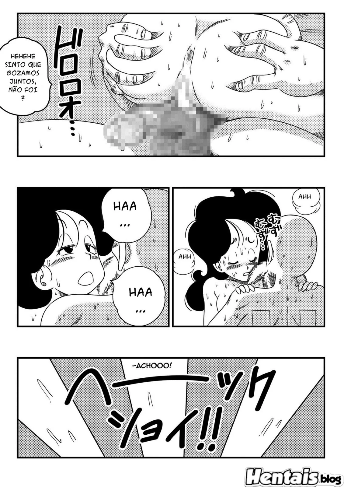 Mestre Kame Socando sua Rola na Buceta da Lunch em Hentai HQ Brasileiro