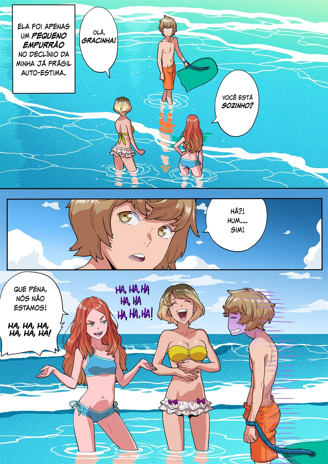 Mike e suas Aventuras para Perder o Cabaço - Em Hentai HQ Brasileiro